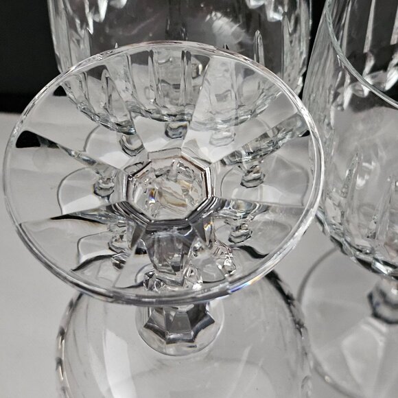 Schott Zwiesel Tango Water Goblets 7" set/3 vertical cuts high-quality crystal f - Picture 8 of 10